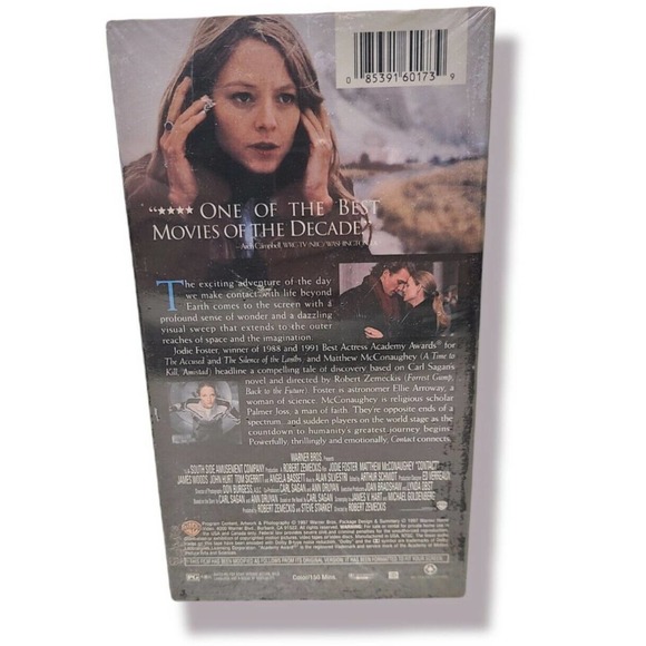 Contact VHS 1997 Movie Jodie Foster Matthew McConaughey SEALED!! - Picture 3 of 5